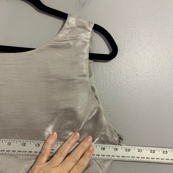 Antonio Melani Midi Dress Sleeveless‎ Party Cocktail Shimmer Size 14 - Picture 10 of 13